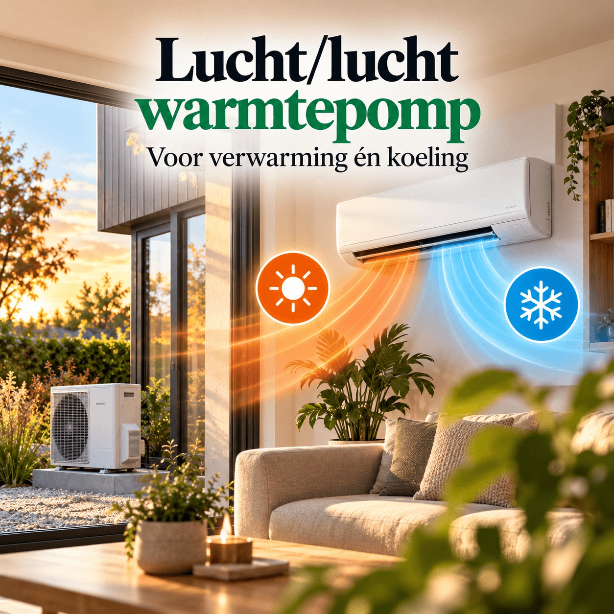 huis verwarmen met airco's