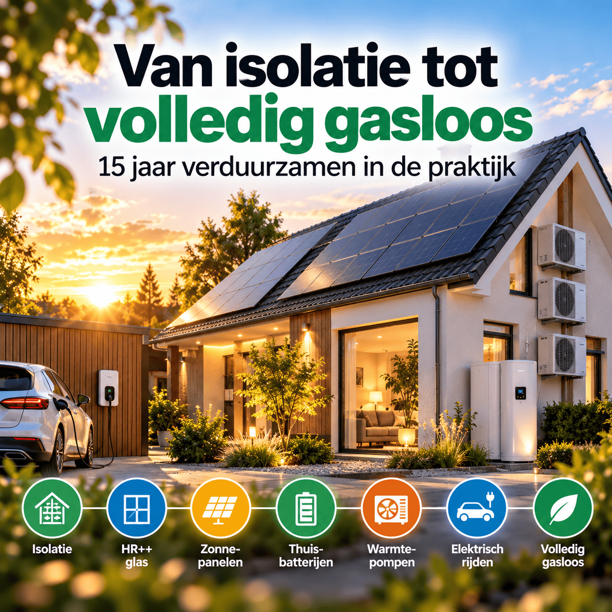 van isolatie tot volledig gasloos, 15 jaar verduurzamen in de praktijk