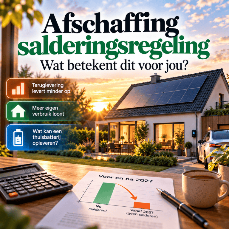 Einde salderingsregeling, wat betekent dit voor jou?