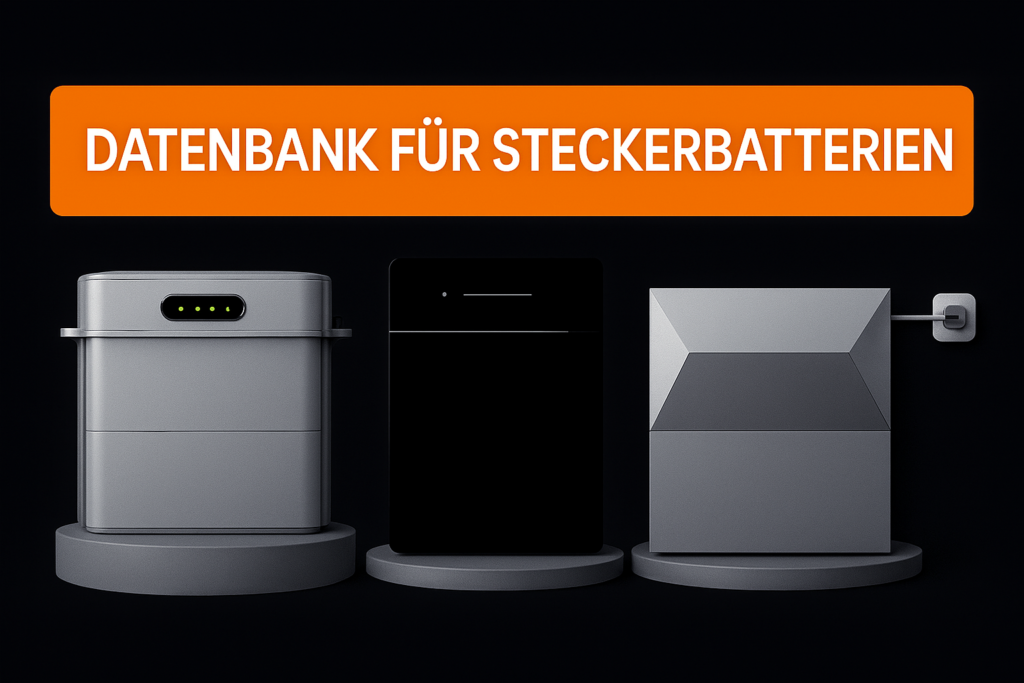 Datenbank für Steckerbatterien: Anker Solix, Marstek, Zendure usw.