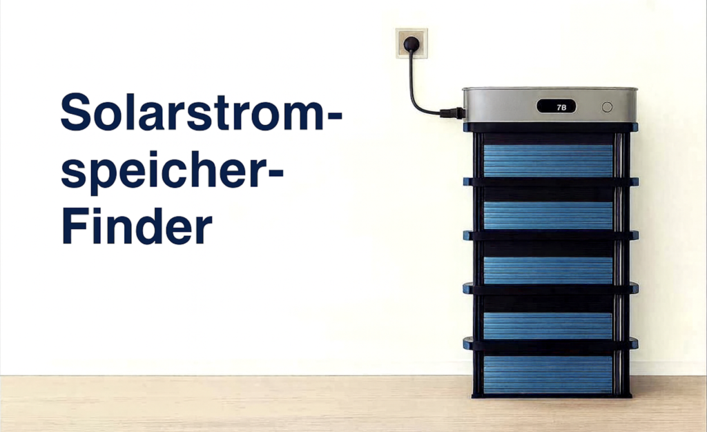 Interaktive Solarstromspeicher Finder