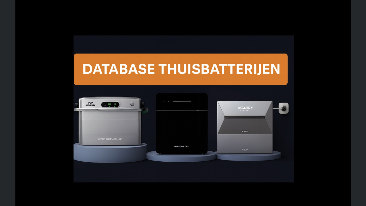 Database thuisbatterijen – alle modellen op een rij