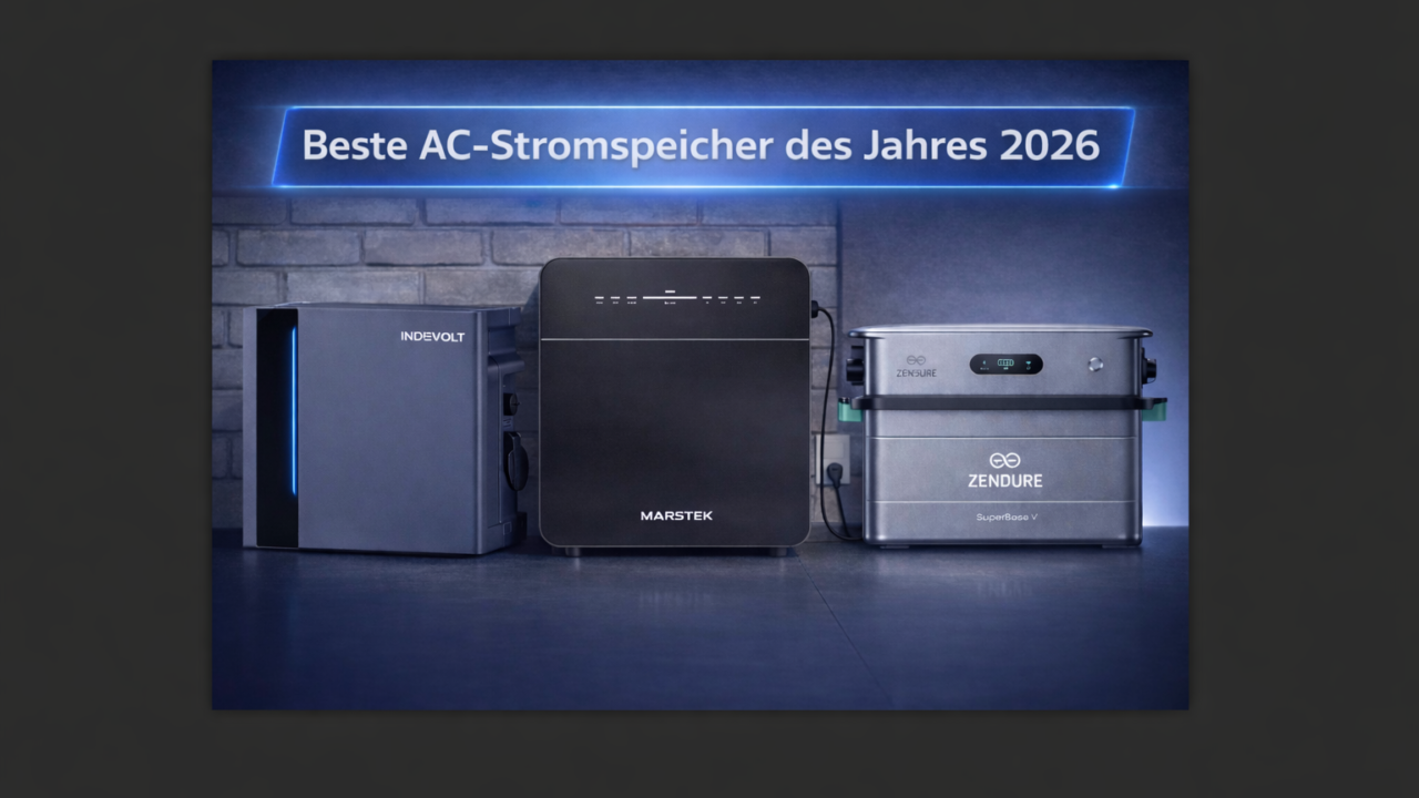 Beste Speicher des Jahres 2026: Indevolt PowerFlex 2000 im Vergleich zu Marstek Venus E 3.0 und Zendure 2400 AC