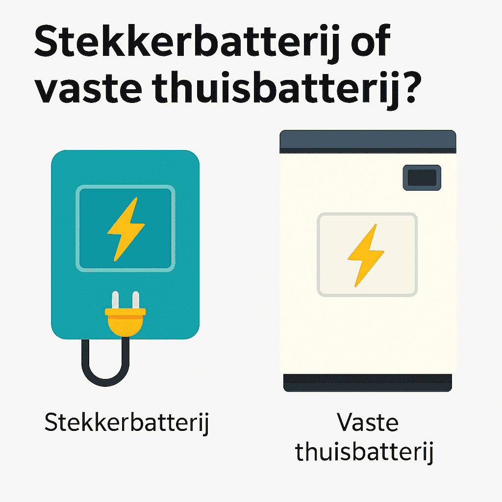 Stekkerbatterij of vaste thuisbatterij?