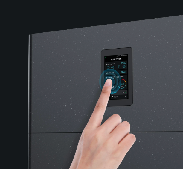 Farb-HD-Touchscreen des Marstek Jupiter C+