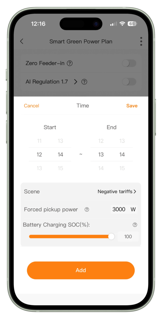 Lunergy app dynamisch tarief
