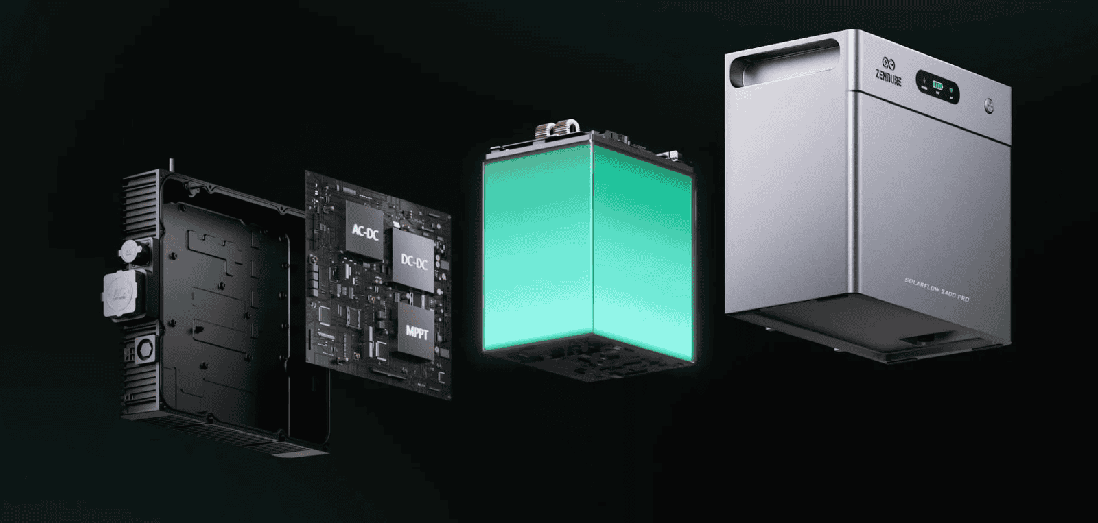 Zendure SolarFlow 2400 Pro inside