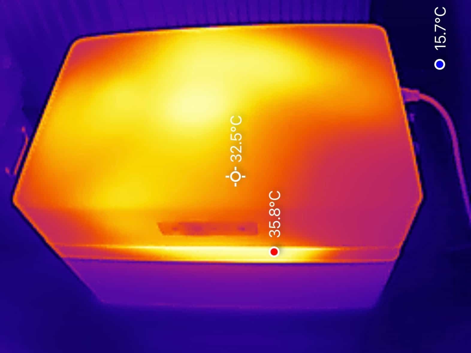 Warmtebeelden Zendure SolarFlow 1600 AC+ voorkant