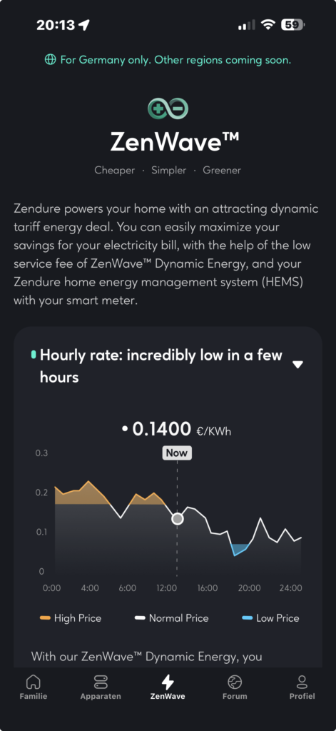 Zendure dynamisch energiecontract, ook straks voor Nederlandse markt.