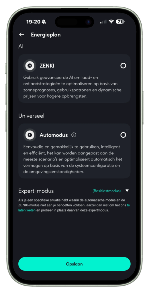 App smart modes Zendure