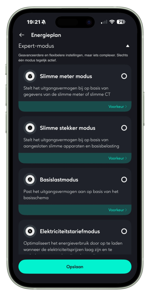 App smart modes Zendure
