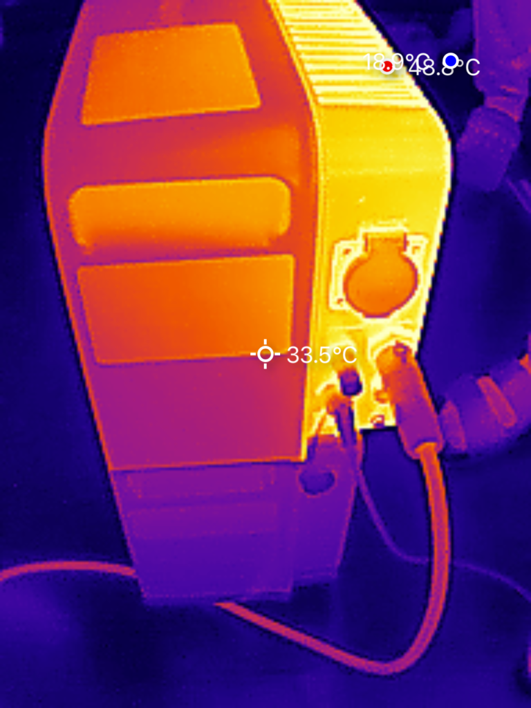 Warmte rechter zijkant °C