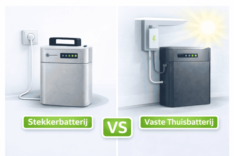 Stekkerbatterij of Vaste Thuisbatterij?