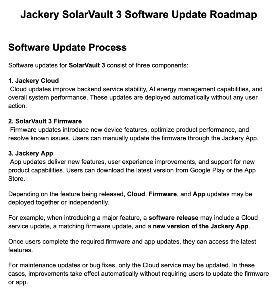 Roadmap Jackery Q3 2026