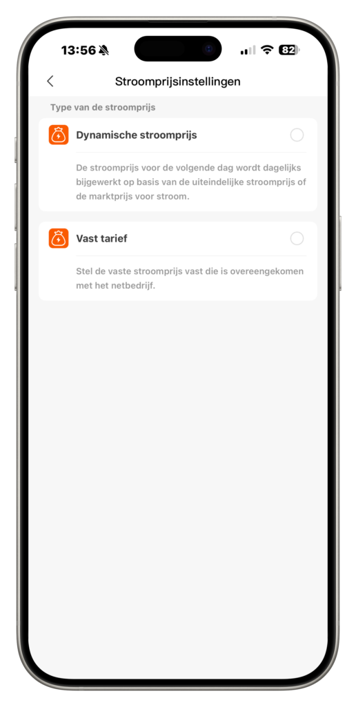 Dynamische contract modus (tariefmodus) Jackery SolarVault