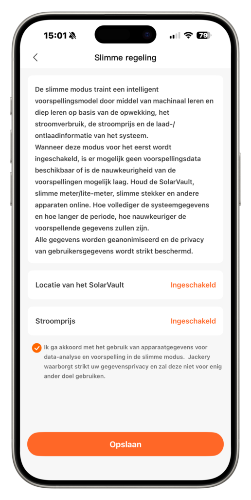 Slimme AI-modus Jackery SolarVault, uitleg werking