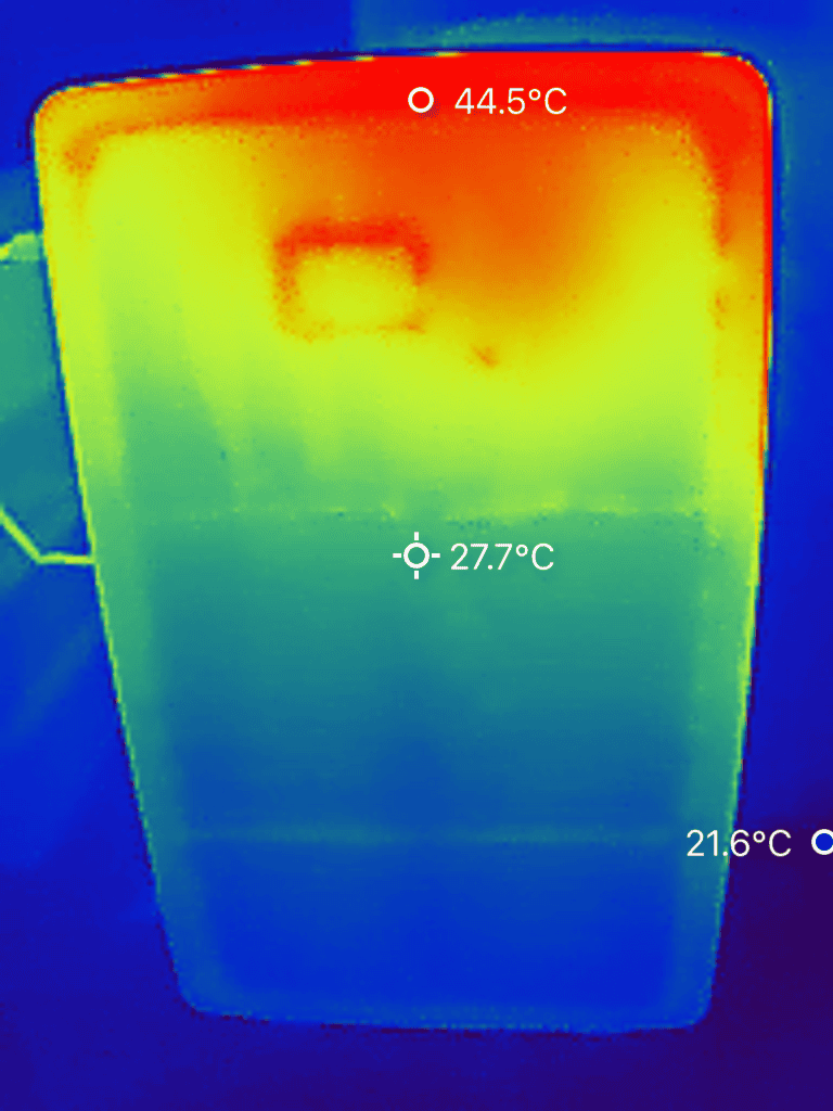 Samduo Nex E6000 warmtebeeld front