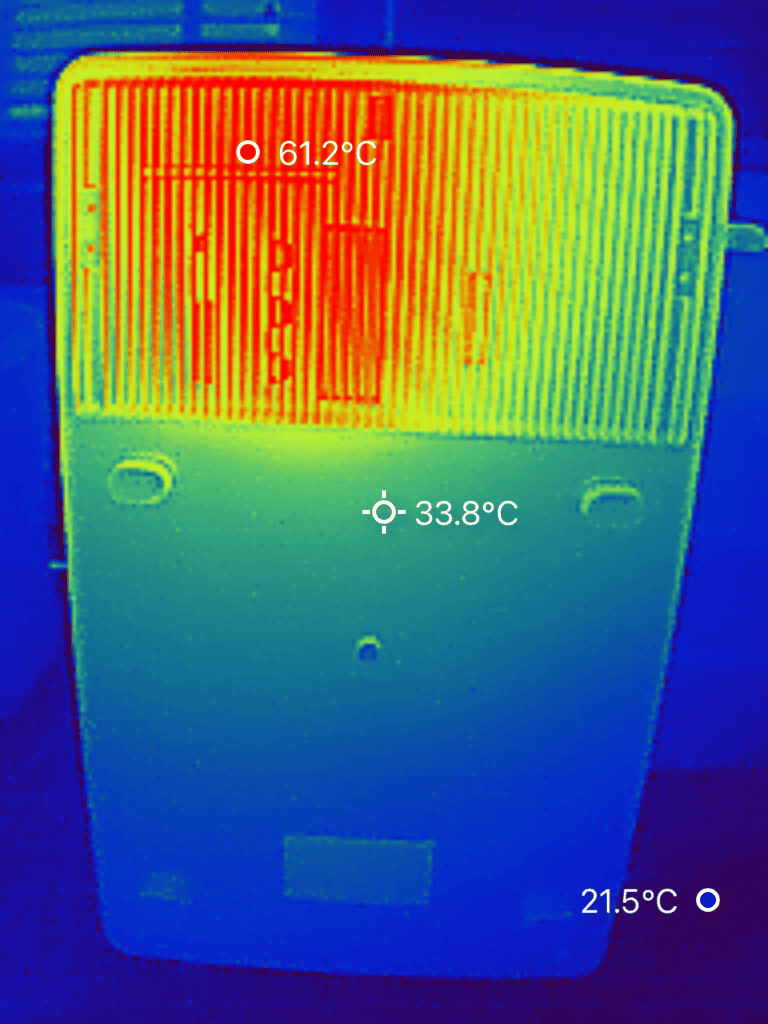 Samduo Nex E6000 warmtebeeld achterkant