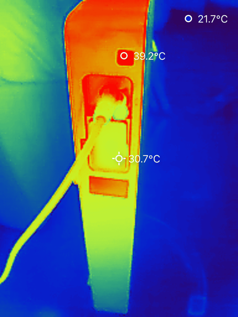 Samduo Nex E6000 warmtebeeld links