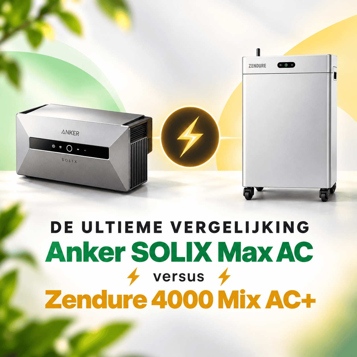Vergelijk Zendure 4000 Mix AC+ versus Anker SOLIX Max AC