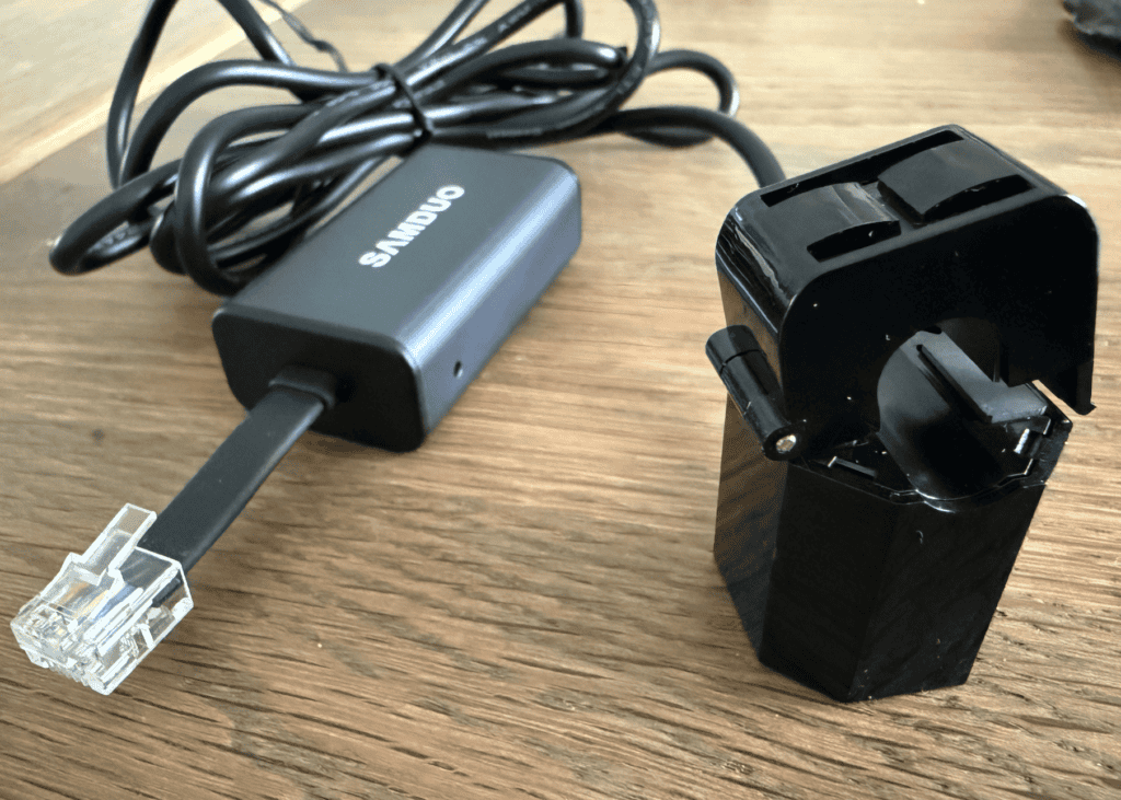 De CT-klem en de P1 meter van Samduo