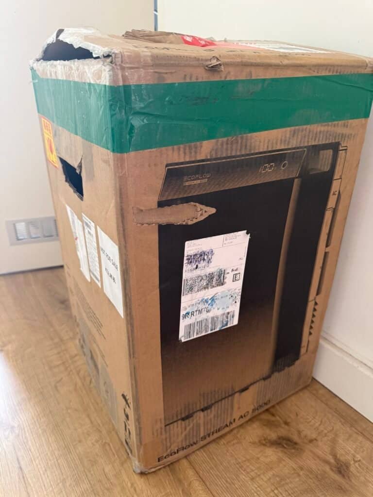 EcoFlow Stream AC 5000 verpakking doos