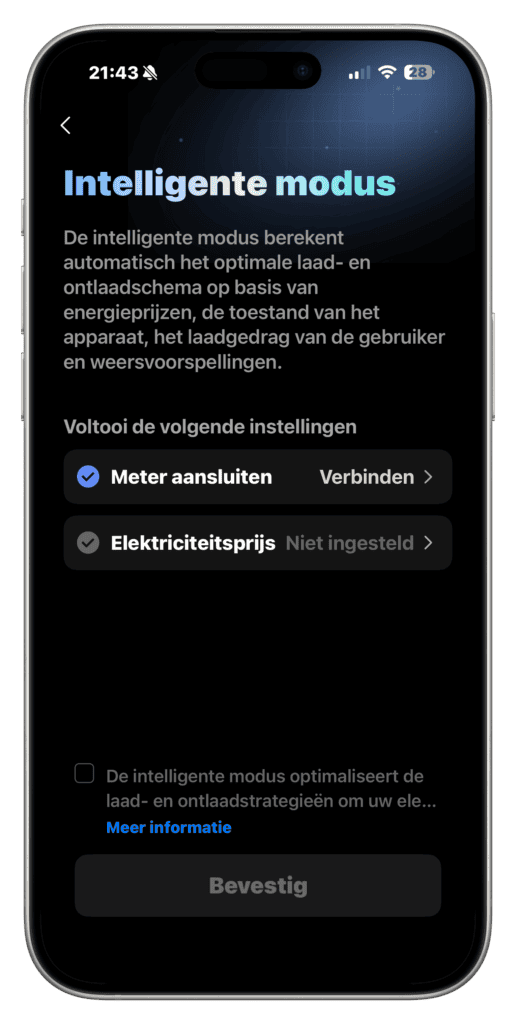 EcoFlow Stream AC 5000 Intelligente modus screenshot