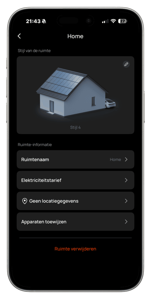 EcoFlow Stream AC 5000 Intelligente modus screenshot