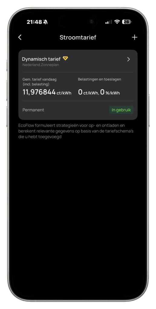 EcoFlow Stream AC 5000 Intelligente modus screenshot