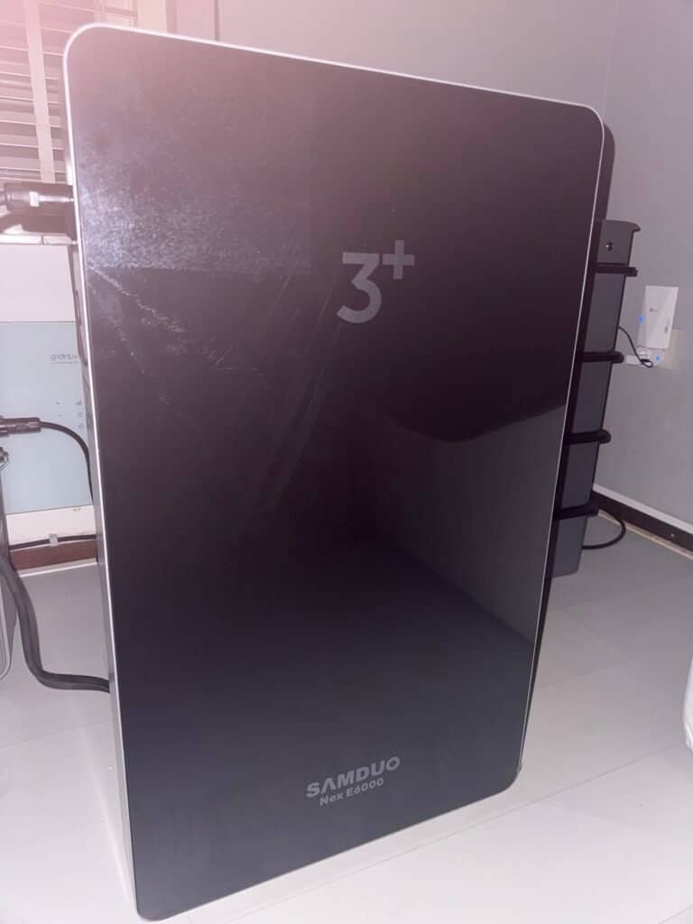 Samduo Nex E6000 front glasplaat spiegelend