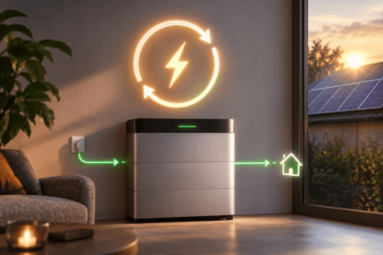 Hoe efficiënt is een thuisbatterij / stekkerbatterij. Benchmark Round-Trip-Efficiëncy (RTE)