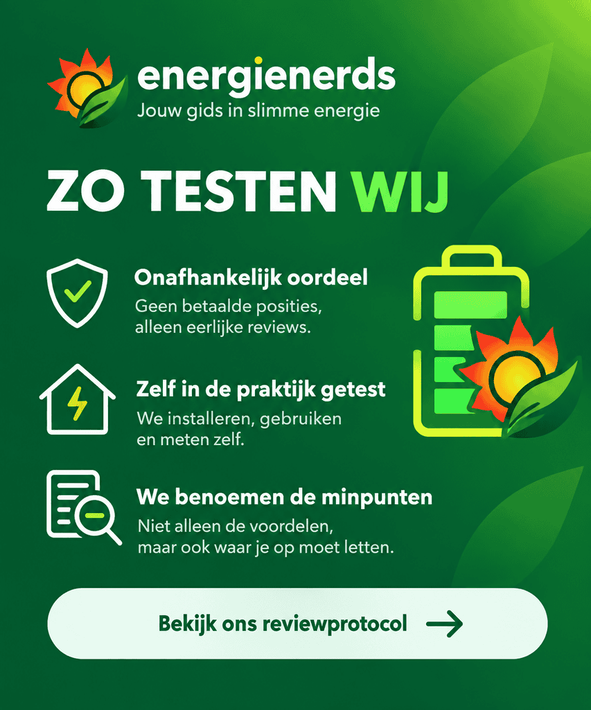 Onafhankelijke en betrouwbare reviews bij Energienerds