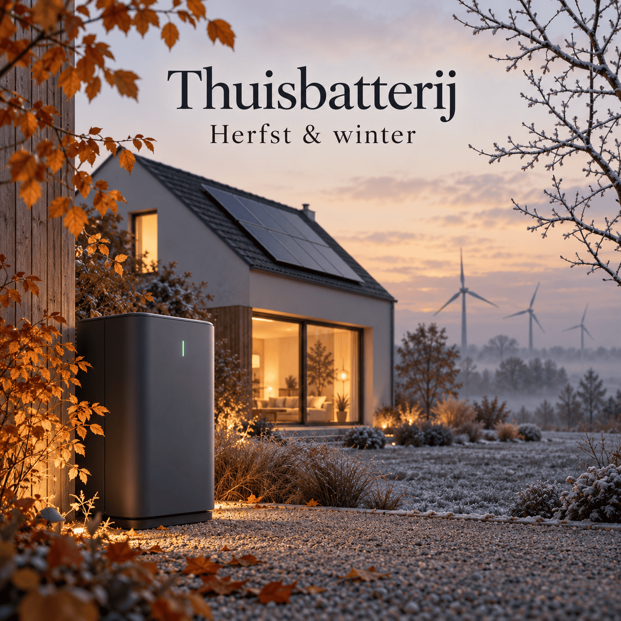 Thuisbatterij strategie voor herfst en winter