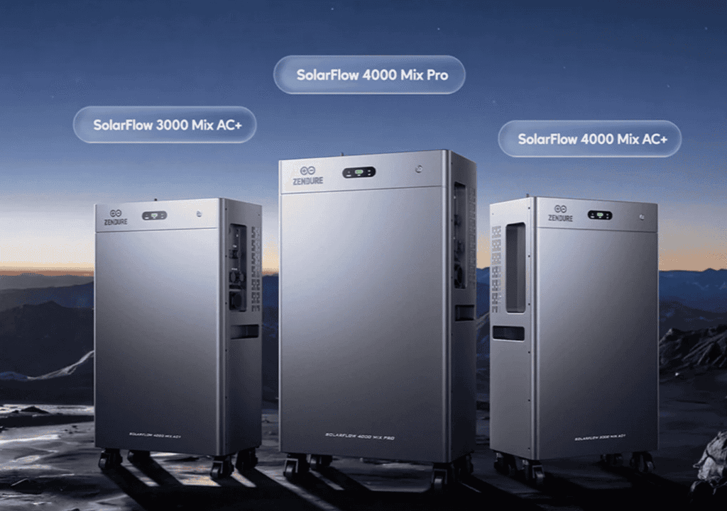 Zendure SolarFlow 3000 Mix AC+, 4000 Mix AC+ en 4000 Mix Pro