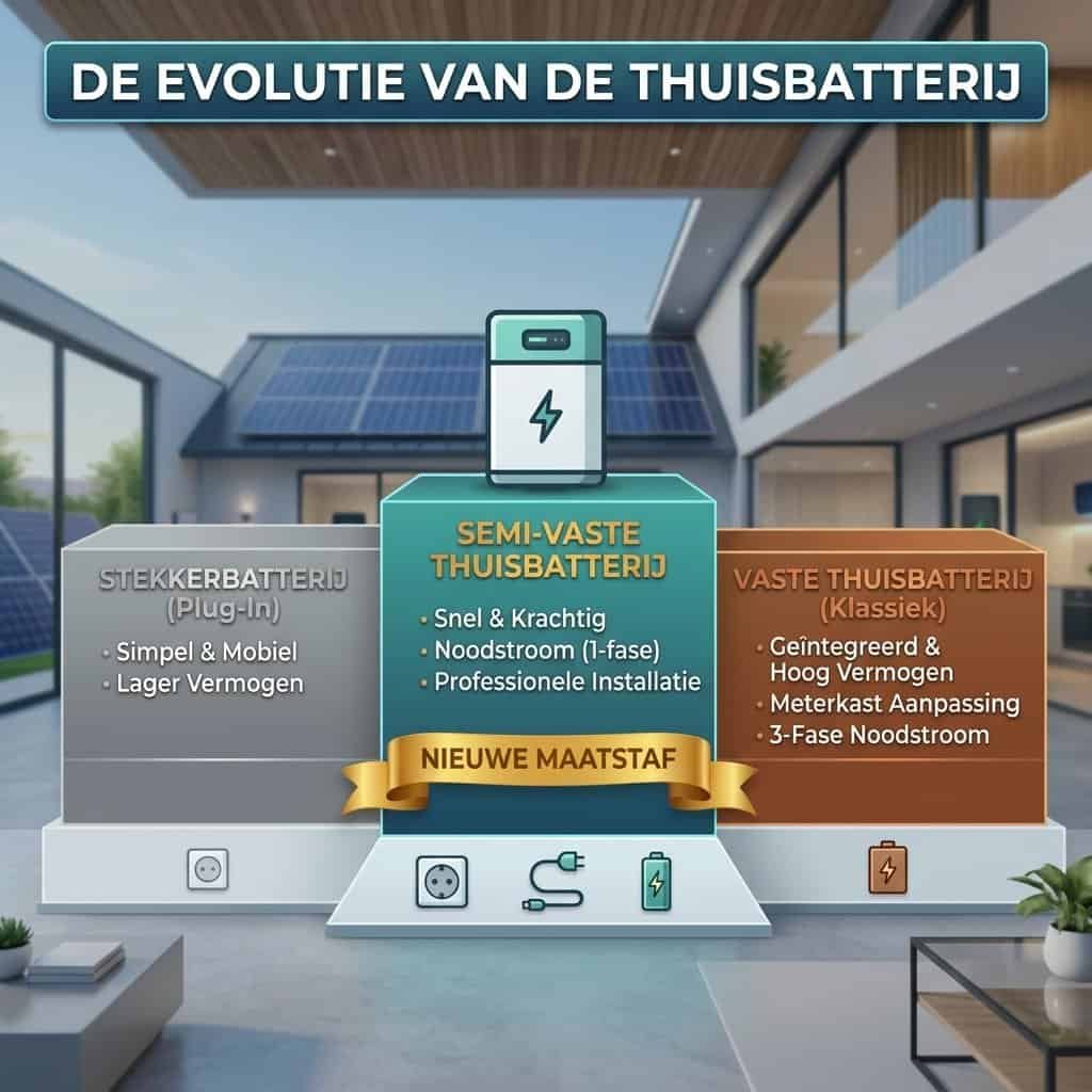 semi-vaste thuisbatterij